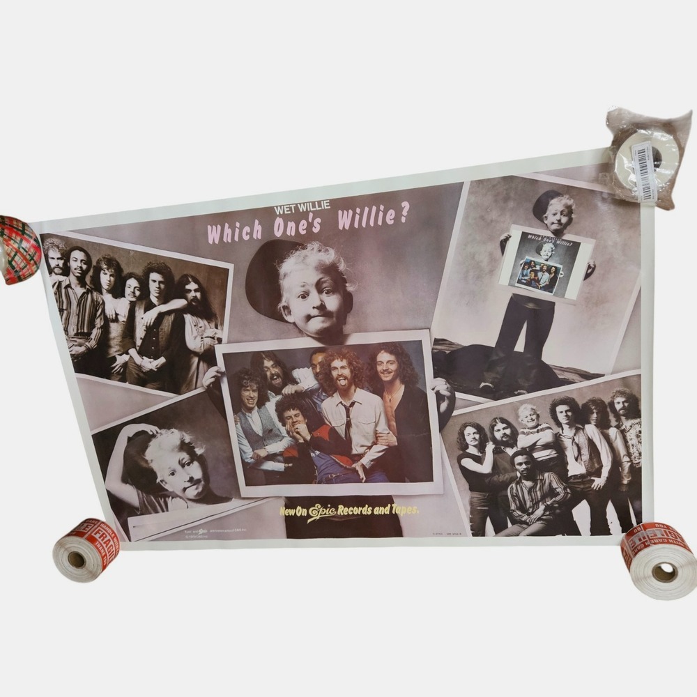 Wet Willie Which One's Willie 33x21 Vintage 1979 Epic Records Rock Promo Poster‎